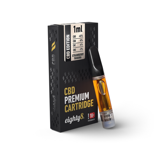 Eighty8 CBD Edition Strawberry Banana Vape Cartridge