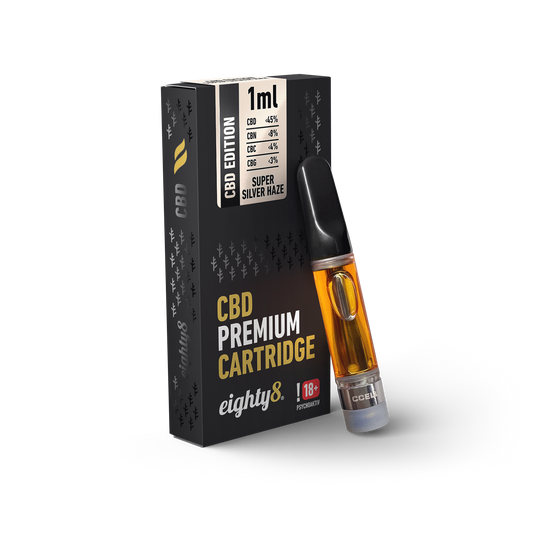 Eighty8 CBD Edition Super Silver Haze Vape Cartridge