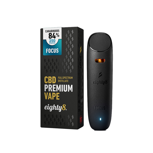 Eighty8 CBD Premium Vape - Focus