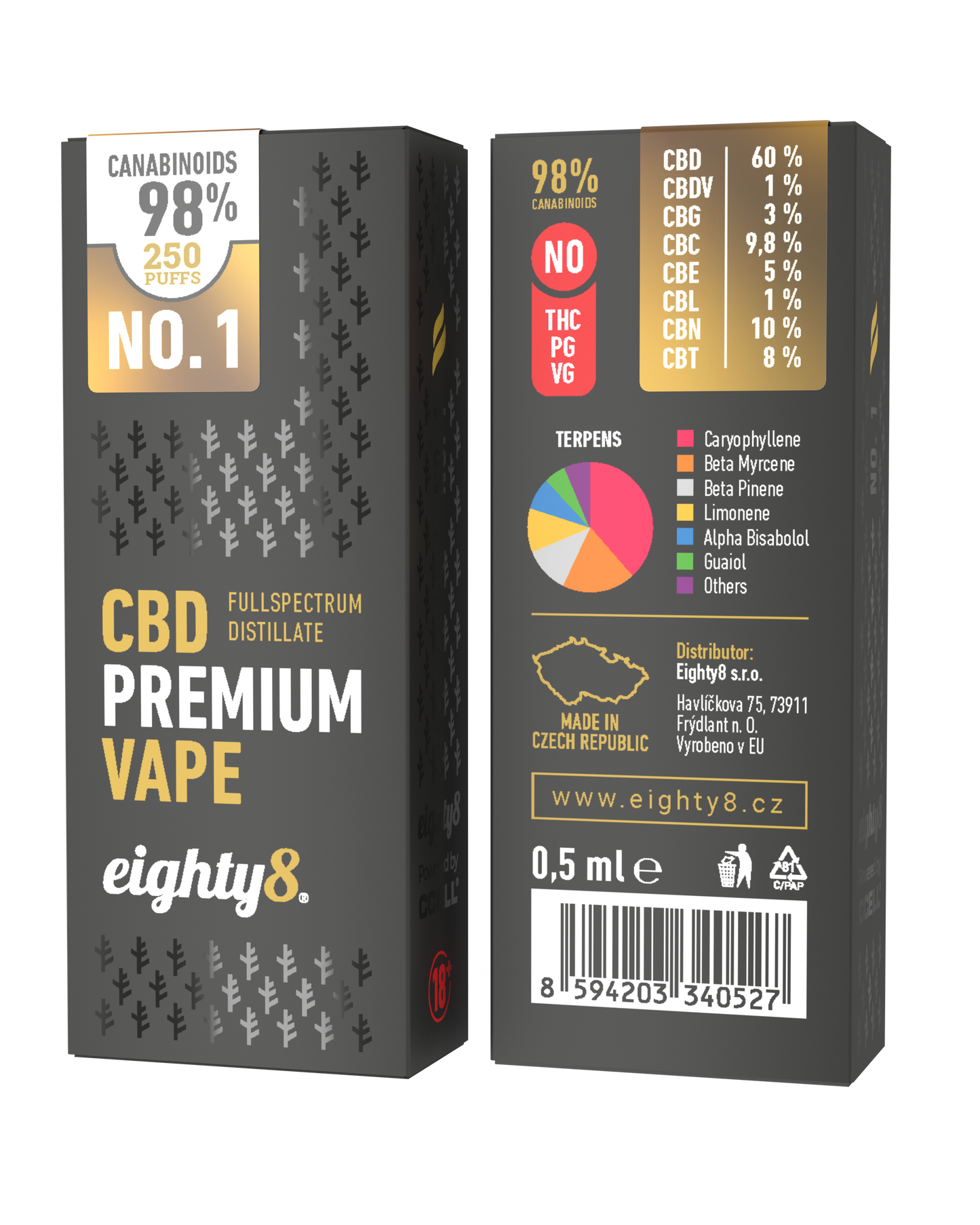 Eighty8 CBD Premium Vape - Vape No.1