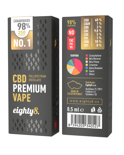 Eighty8 CBD Premium Vape - Vape No.1