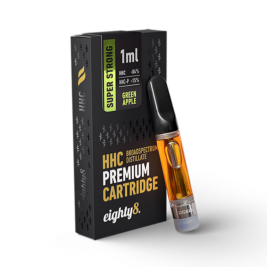 Eighty8 Super Strong Premium VAPE Cartridge Green Apple - 1ml