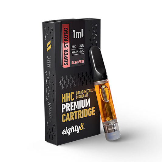 Eighty8 Super Strong Premium VAPE Cartridge Rapberry - 1ml