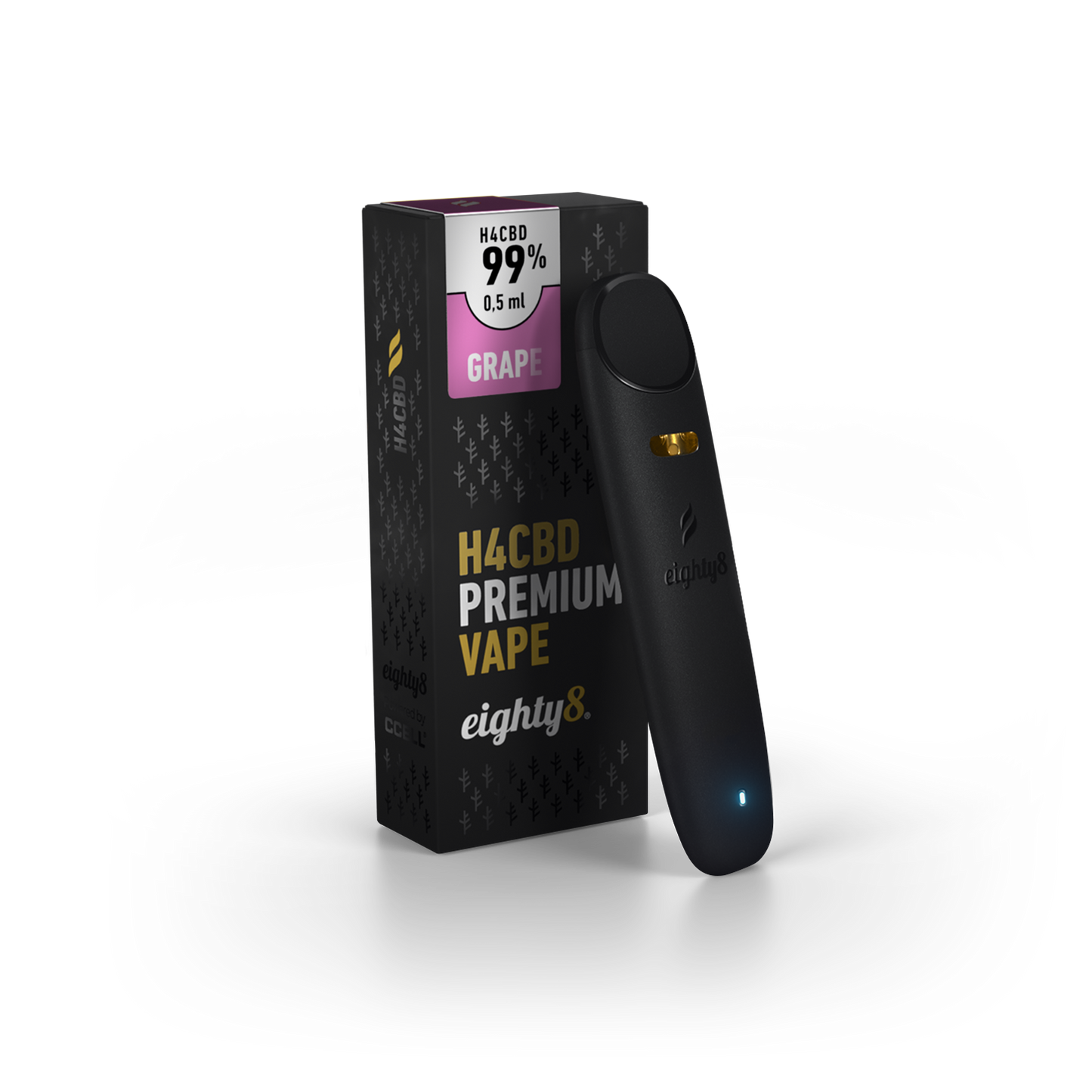 Eighty8 H4CBD Premium VAPE Grape - 0.5ml