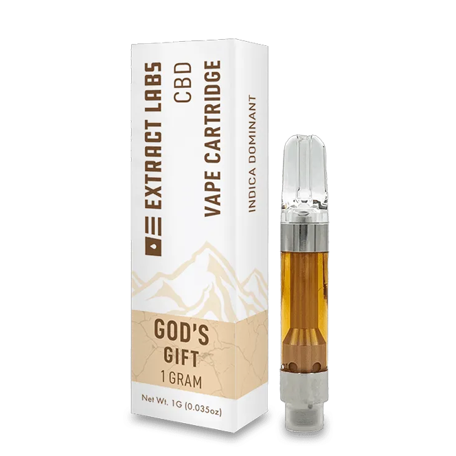 Extract Labs CBD Vape Cartridge God's Gift (Indica Dominant)