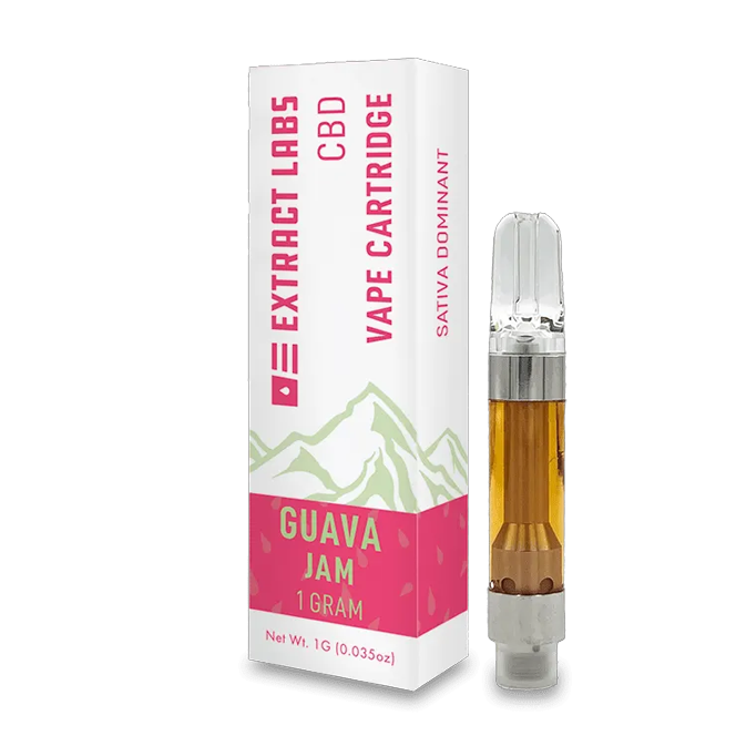 Extract Labs CBD Vape Cartridge Guava Jam (Sativa Dominant)