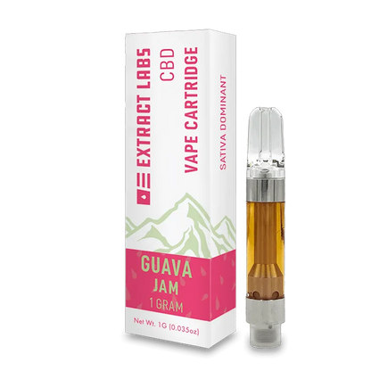 Extract Labs CBD Vape Cartridge Guava Jam (Sativa Dominant)