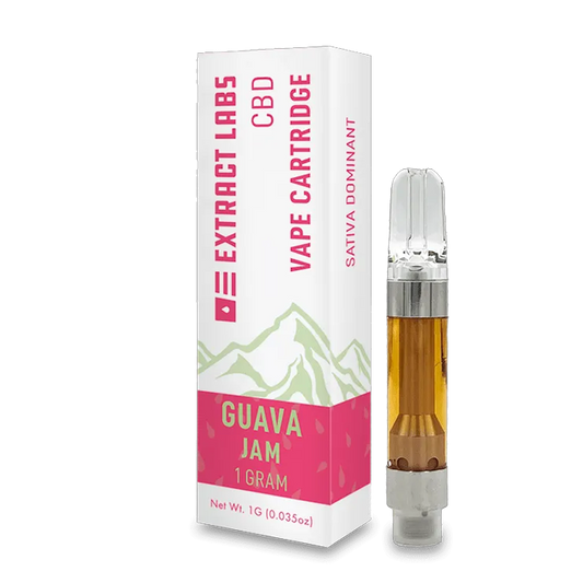 Extract Labs CBD Vape Cartridge Guava Jam (Sativa Dominant)