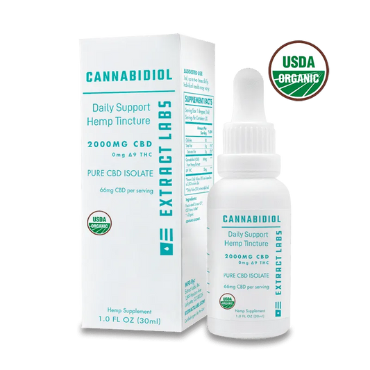 Extract Labs Organic CBD Isolate Oil | Daily Support