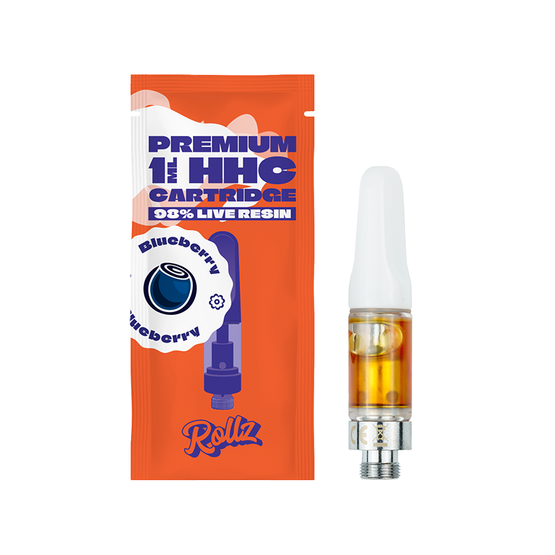 Rollz 98% Live Resin VAPE Cartridge Blueberry 1ml