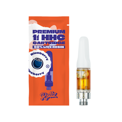 Rollz 98% Live Resin VAPE Cartridge Blueberry 1ml