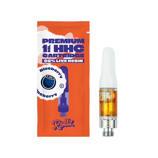 Rollz 98% Live Resin VAPE Cartridge Blueberry 1ml