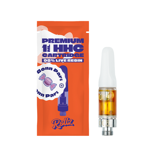 Rollz 98% Live Resin VAPE Cartridge Bonn Par 1ml