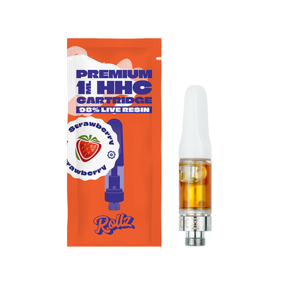 Rollz 98% Live Resin VAPE Cartridge Strawberry 1ml