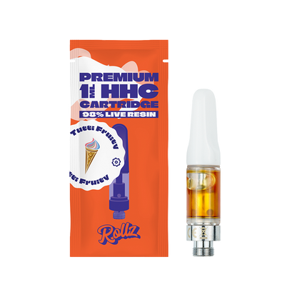 Rollz 98% Live Resin VAPE Cartridge Tutti Fruity 1ml