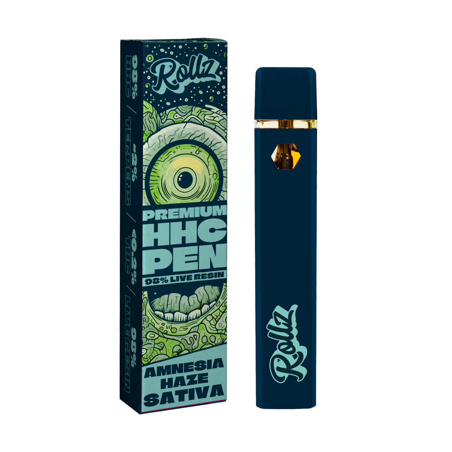 Rollz Sativa 98% Disposable Vape Amnesia Haze 2ml