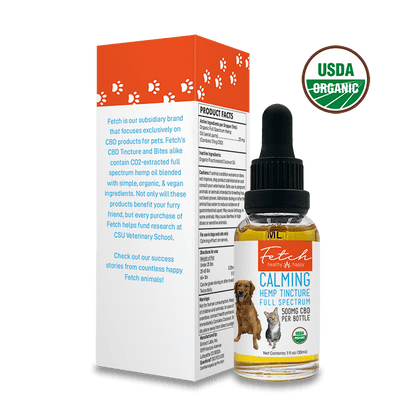 Organic Fetch CBD Tincture for Pets | Full Spectrum