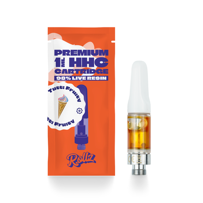 Rollz 98% Live Resin VAPE Cartridge Tutti Fruity 1ml